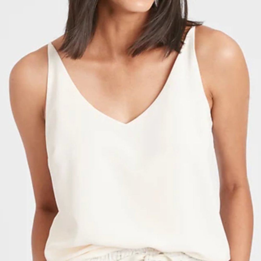 Loft Petite Cream Tank Top